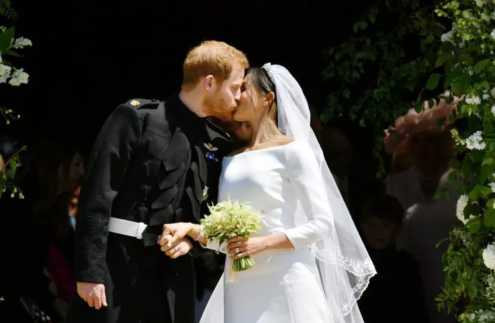 El príncipe Harry y Meghan Markle se casaron en el Castillo de Windsor. Foto: AFP.