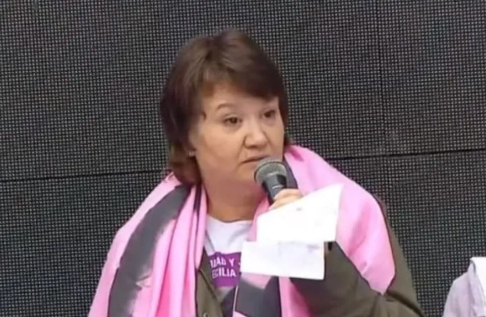 Gloria Romero, la madre de Cecilia Strzyzowski, repudió la marcha que se hizo en favor de Emerenciano Sena.