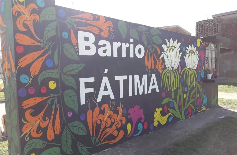Barrio Fátima ya tiene nuevo cartel identificador