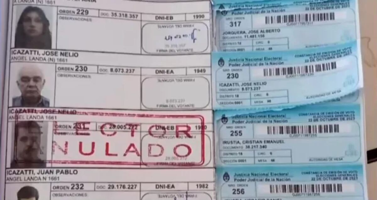 José Nelio Icazatti no pudo votar por aparecer en el padrón como fallecido.