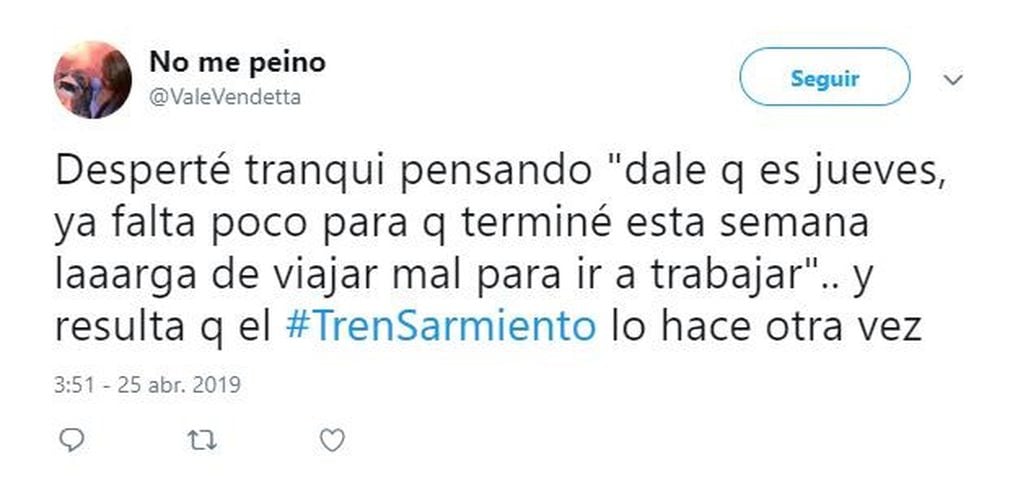 El Tren Sarmiento, de nuevo con inconvenientes: no llega hasta Once