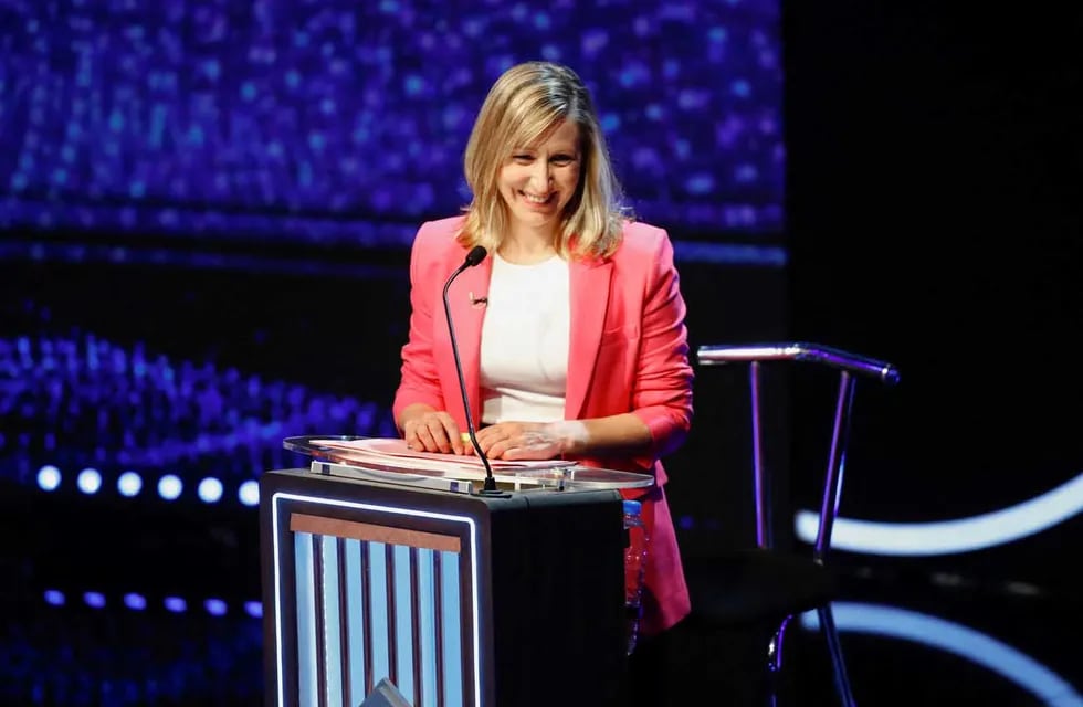 Debate presidencial 2023 en la UBA: Myrian Bregman, candidata del Frente de Izquierda. Foto: Federico López Claro
