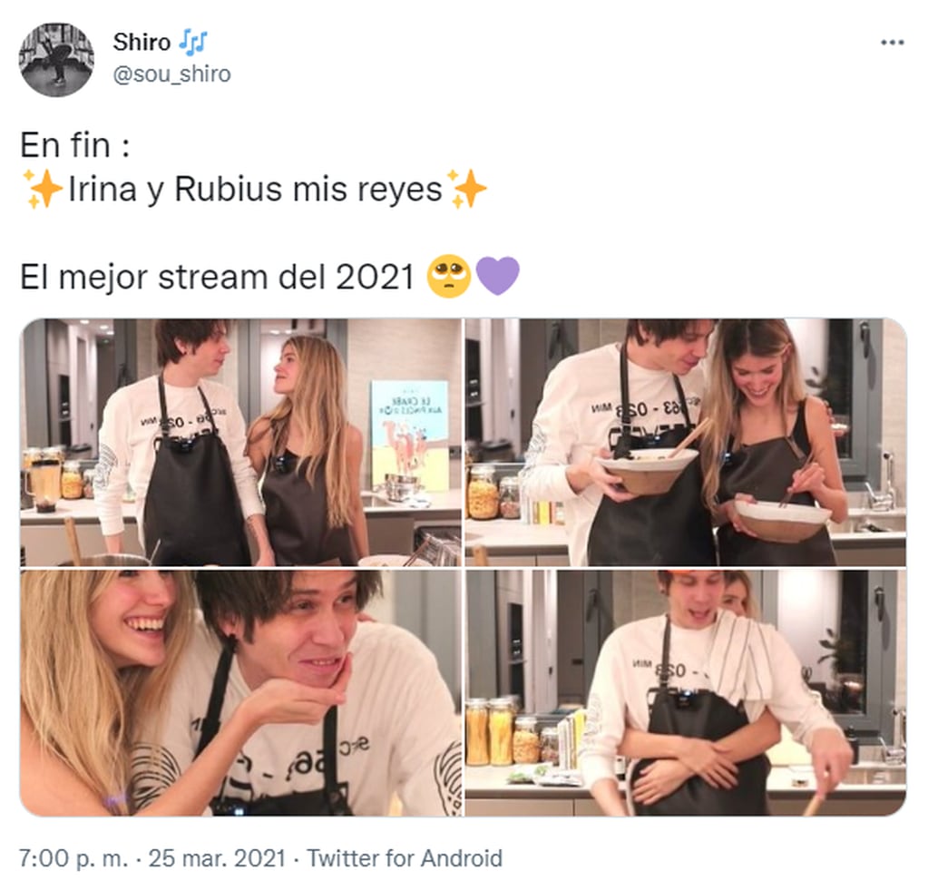 La emoción de los fanáticos por el noviazgo de El Rubius e Irina Isasia