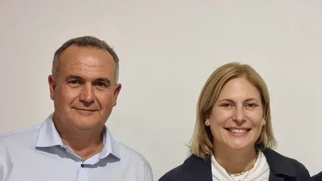 El concejal de Rafaela, Ceferino Mondino y la vicegobernadora GIsela Scaglia