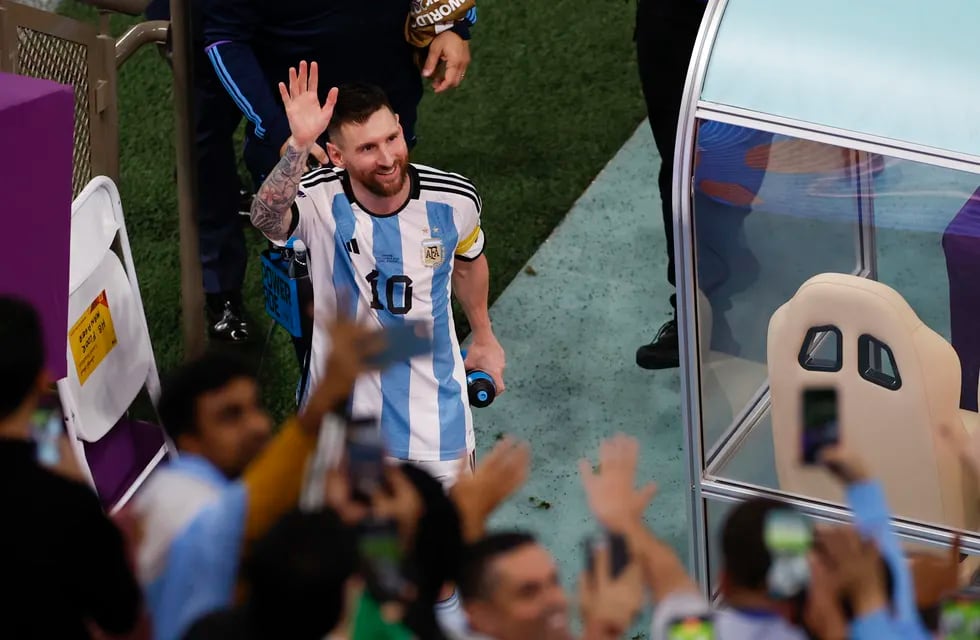 Lionel Messi y un gesto que preocupó a todos.