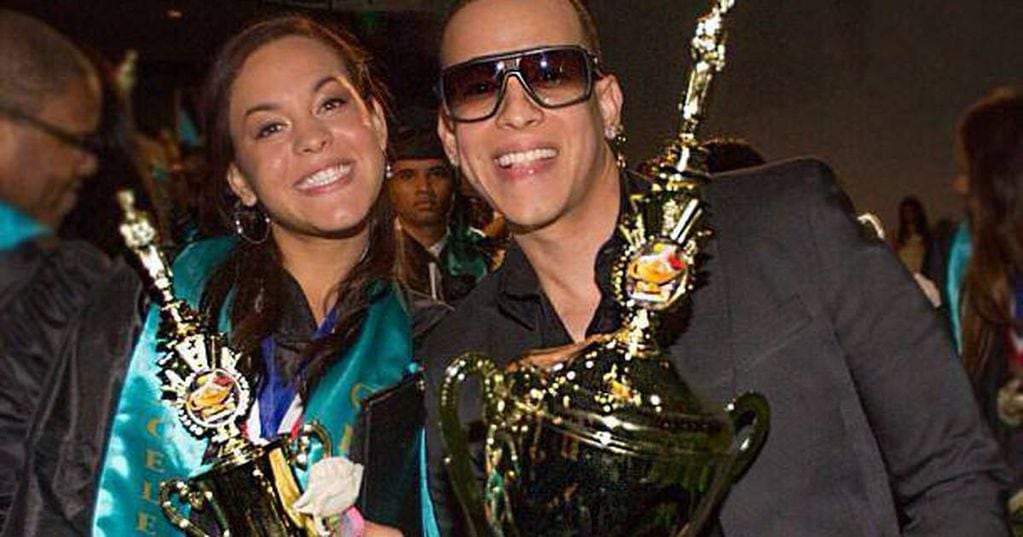 Daddy Yankee junto a su hija mayor Yamilette, hace 10 años