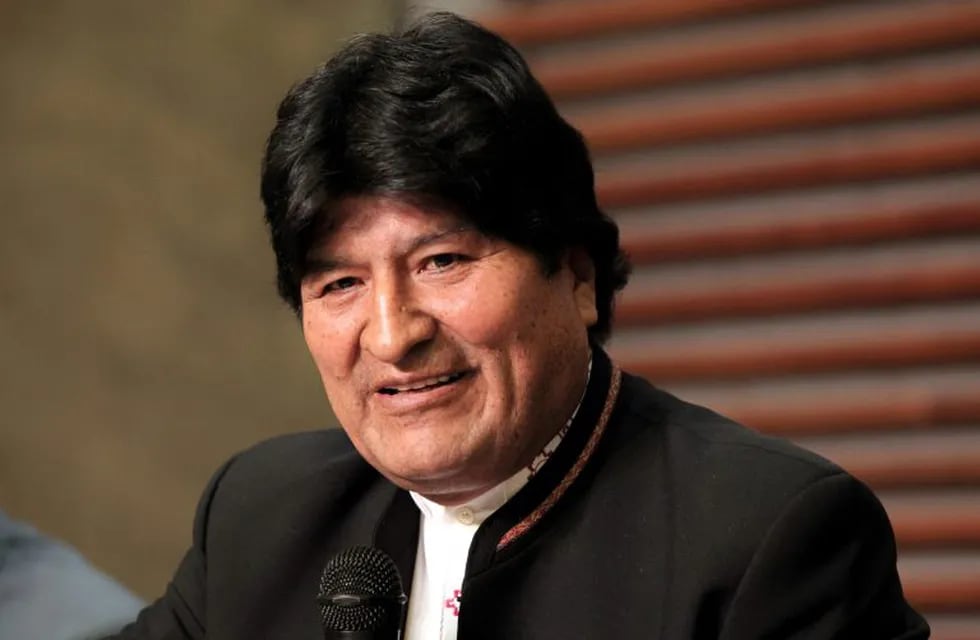 21 February 2020, Argentina, Buenos Aires: Former Bolivian president Evo Morales reacts during a press conference on the ban to be a candidate in the next elections in Bolivia. Photo: Claudio Santisteban/ZUMA Wire/dpa