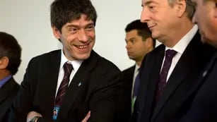 Abal Medina junto a Néstor Kirchner
