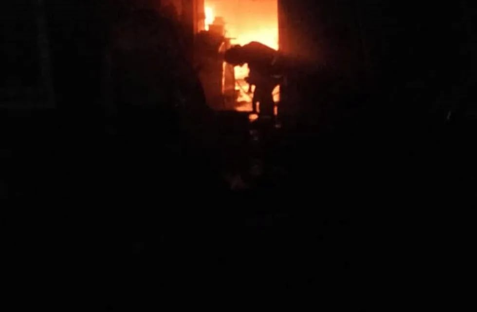 Incendio en Villa Allende.