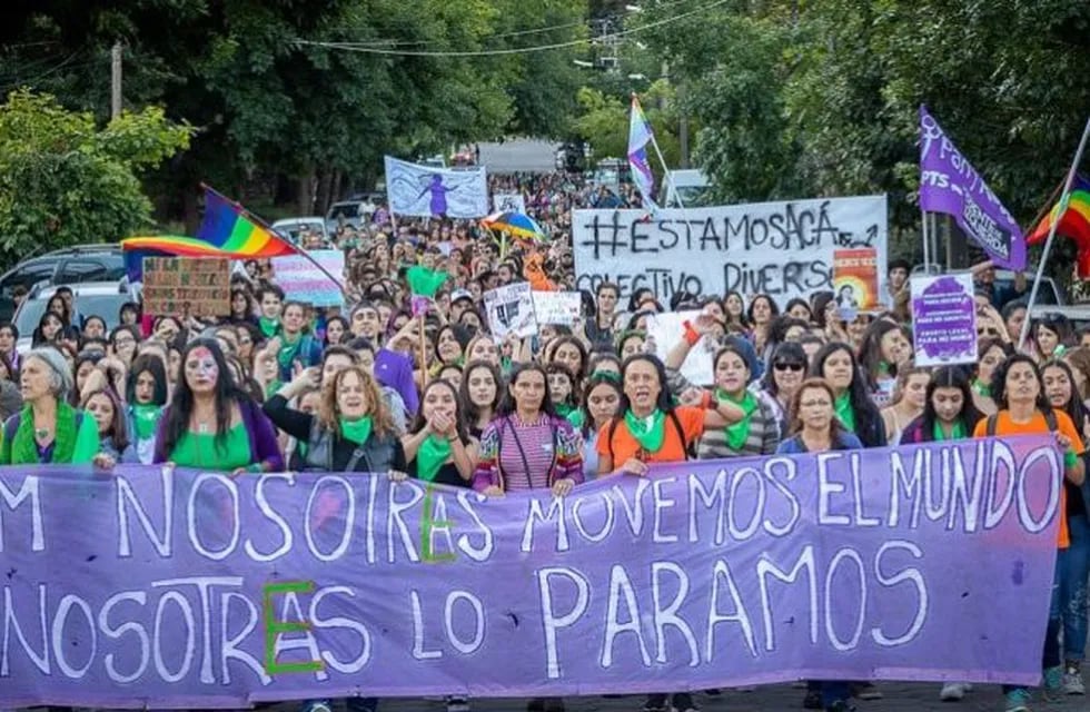 Marcha del 8M en San Martín de los Andes