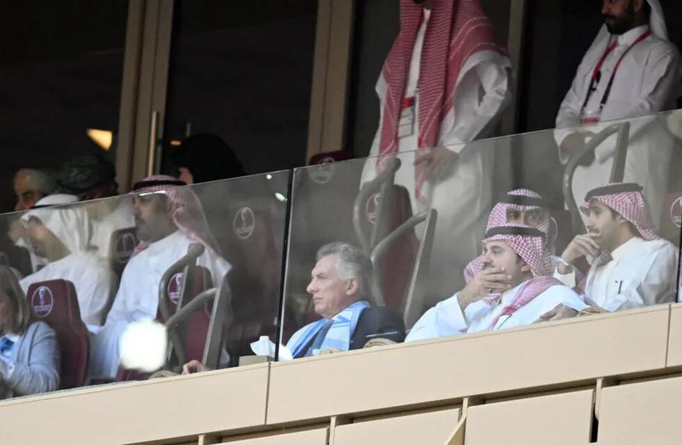 Mauricio Macri en el Mundial de Qatar 2022.