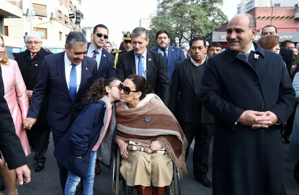 DYN012, SAN MIGUEL DE TUCUMÁN, 09/07/17,  LA VICEPRESIDENTA GABRIELA MICHETTI ENCABEZÓ EN LA PLAZA INDEPENDENCIA DE ESTA CIUDAD LOS ACTOS CENTRALES DE LA CELEBRACIÓN DEL DÍA DE LA INDEPENDENCIA JUNTO AL GOBERNADOR JUAN MANZUR Y ASISTIÓ AL TE DEUM OFICIADO EN LA CATEDRAL LOCAL.FOTO:DYN/PRESIDENCIA.