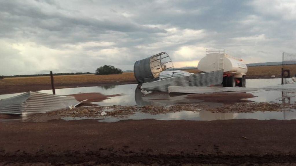 Tornado en el norte de Córdoba (Sociedad Rural de Jesús María)