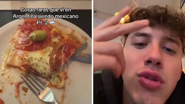 Mexicano se sorprende por la pizza argentina