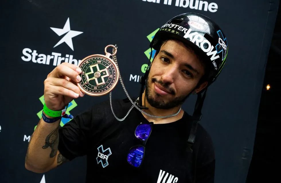 El cordobés José Maligno Torres, medalla de bronce en los X Games (BMX) 2019.