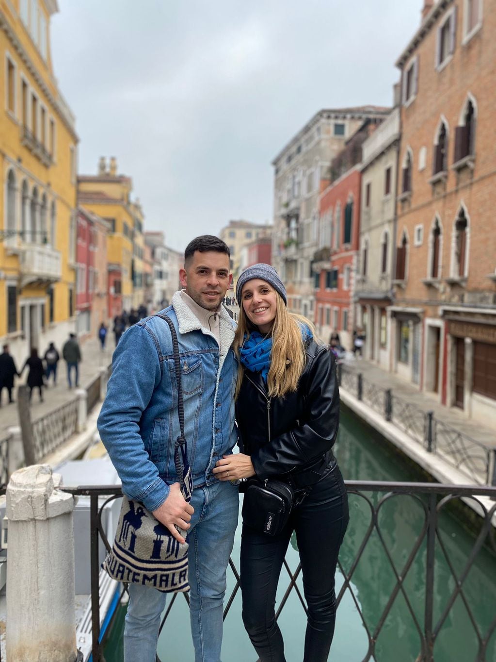 Eve y Andrés en Italia.