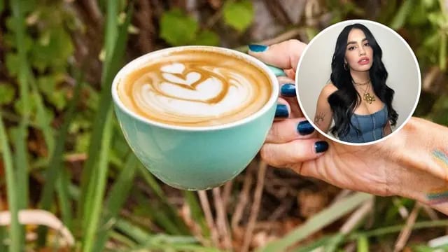 Café con la cara de Lali Espósito