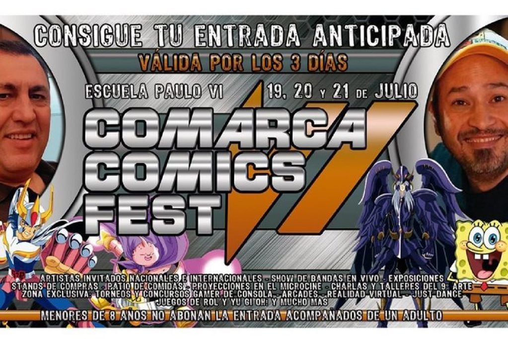 Anuncio de la edición 2019 del Comarca Comics Fest (Foto: Gobierno de Río Negro).