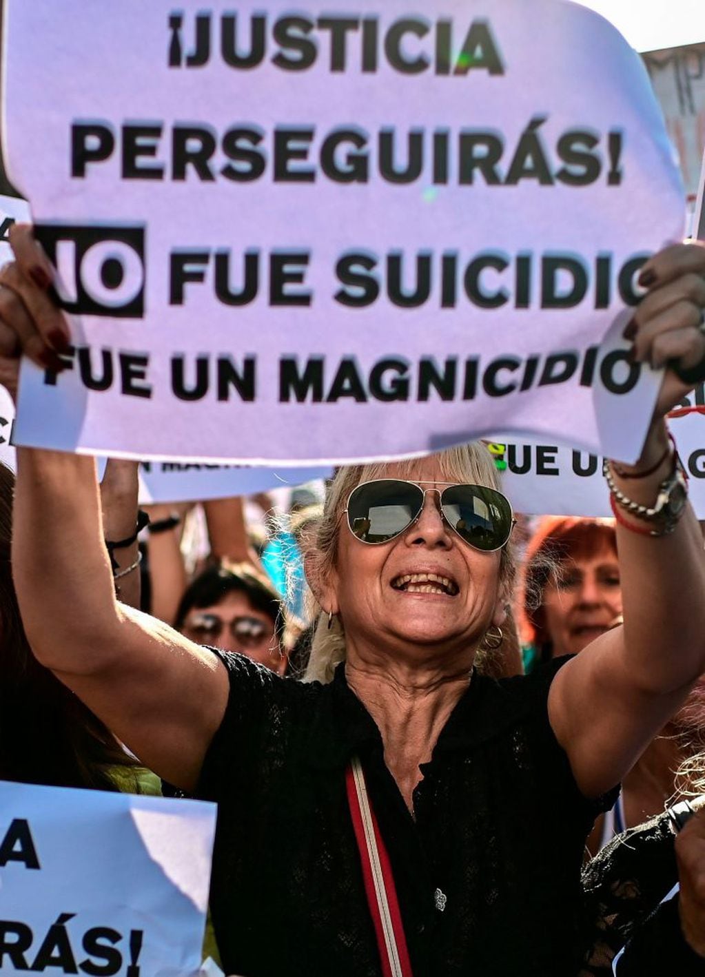 "¡Justicia, perseguirás!" (Ronaldo Schemidt, AFP).