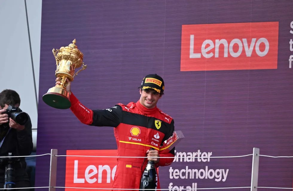Sainz, ganador del Gran Premio de Gran Bretaña de F1 en Silverstone.