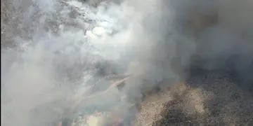 Incendio en El Challao.