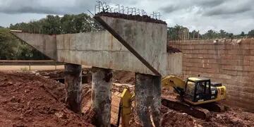 Vialidad construye un puente nuevo en la Ruta Provincial 19
