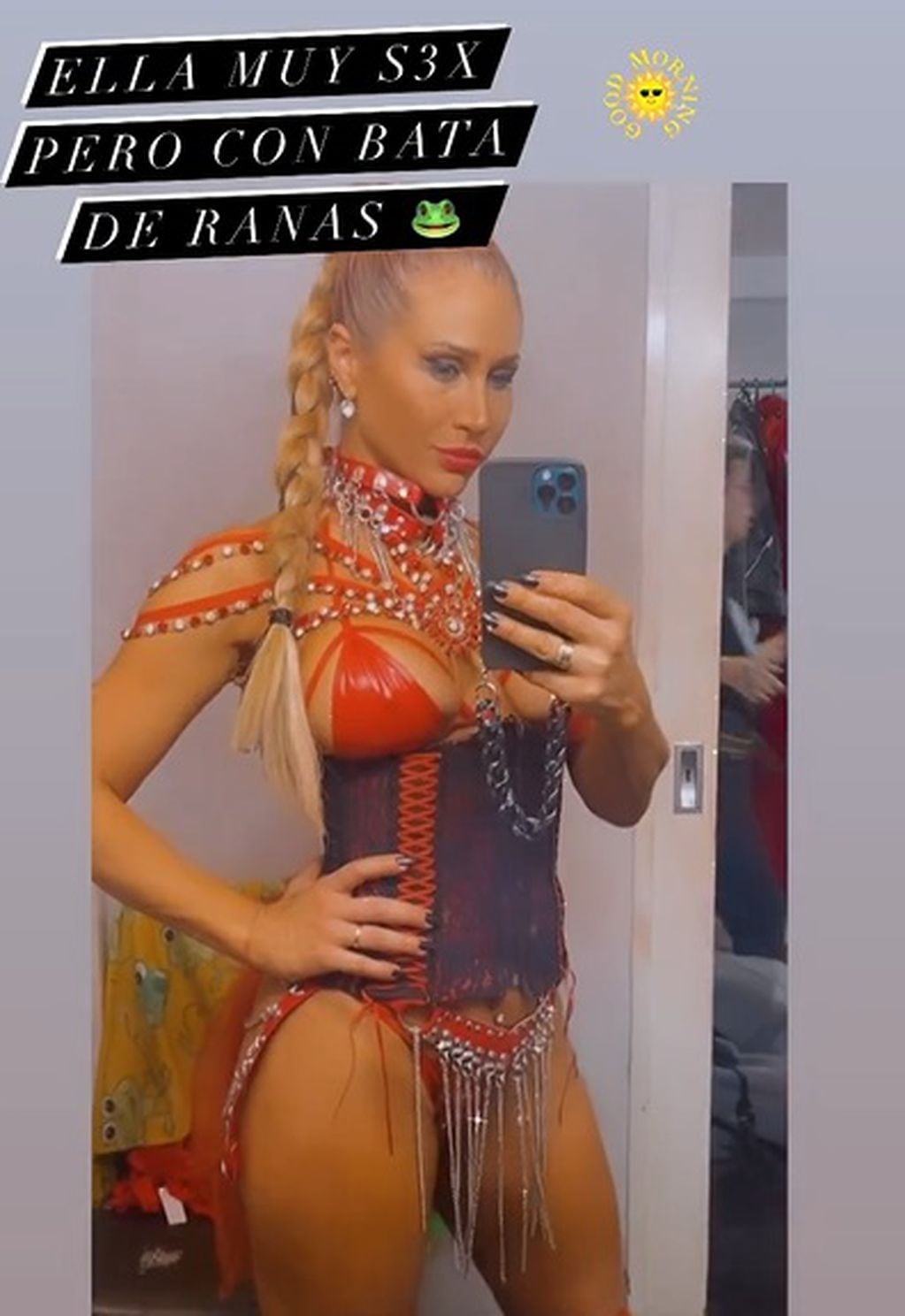 La bailarina impactó con su outfit de Sex en las redes sociales / Foto: Instagram
