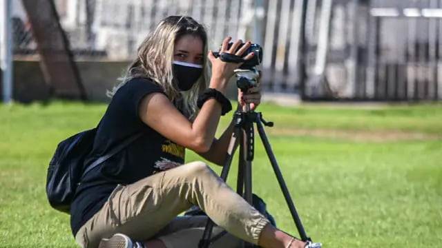 Bianca Casasola, la fotógrafa deportista de Las Heras