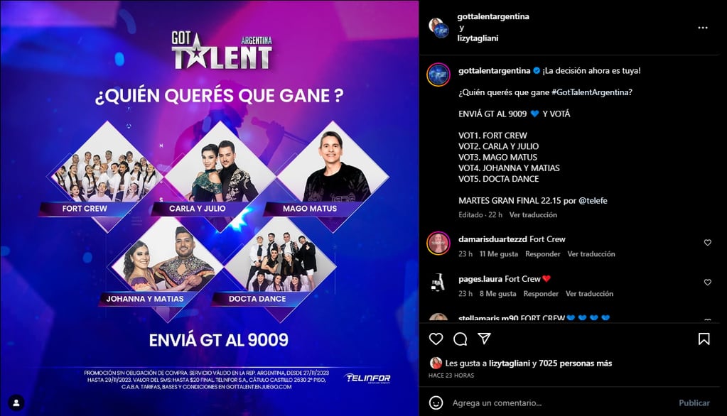 Dos participantes cordobeses se metieron en la final de Got Talent Argentina.