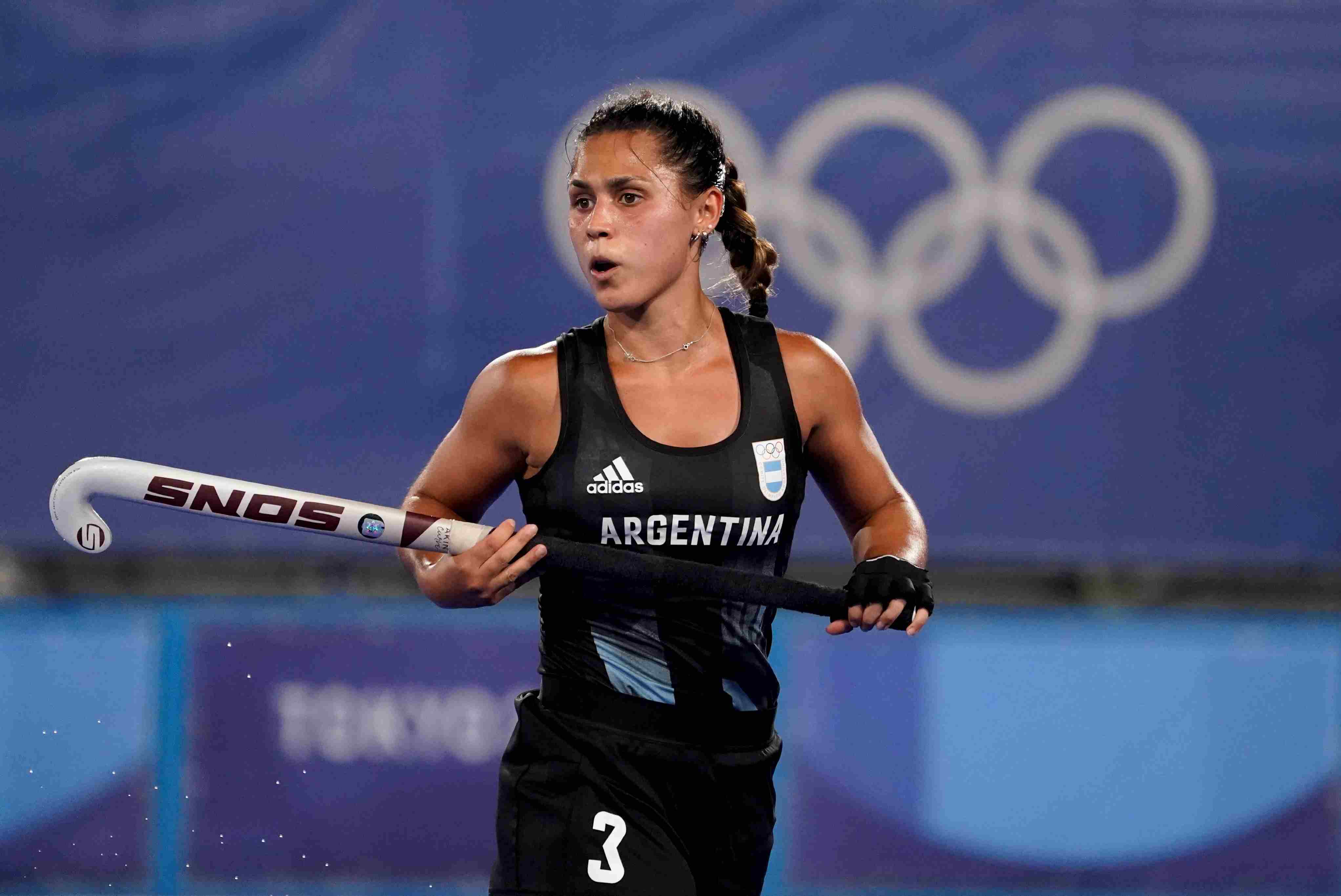 Agustina Gorzelany, defensora de Las Leonas, una de las más sólidas del equipo argentino que ya se aseguró una medalla. (AP)