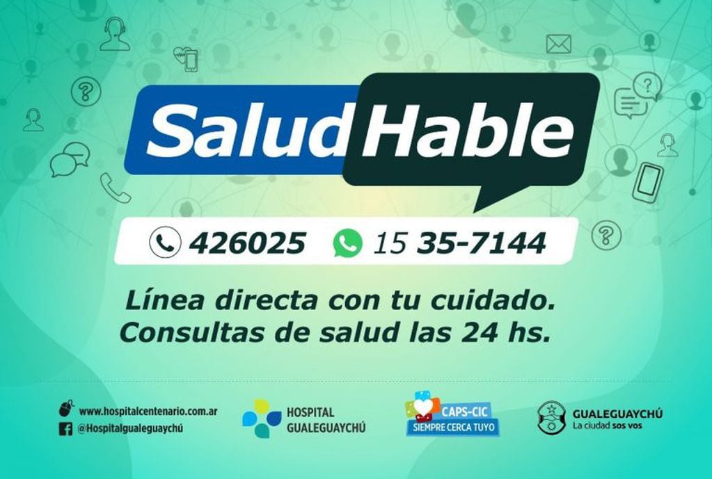 Salud-Hable -Gualeguaychú información a la población
Crédito: H-C