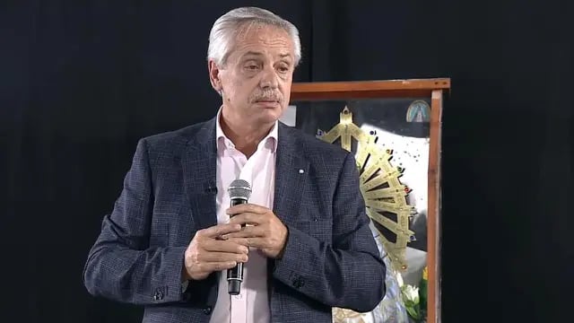 Alberto Fernández en Luján