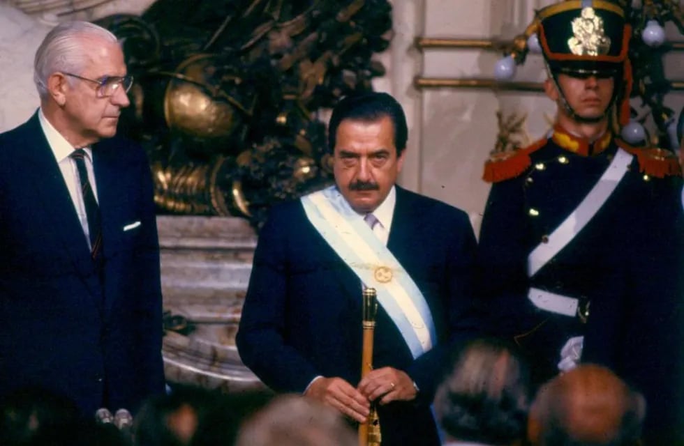 Raúl Alfonsín, el primer Presidente en el regreso de la democracia, en 1983. Foto: Archivo