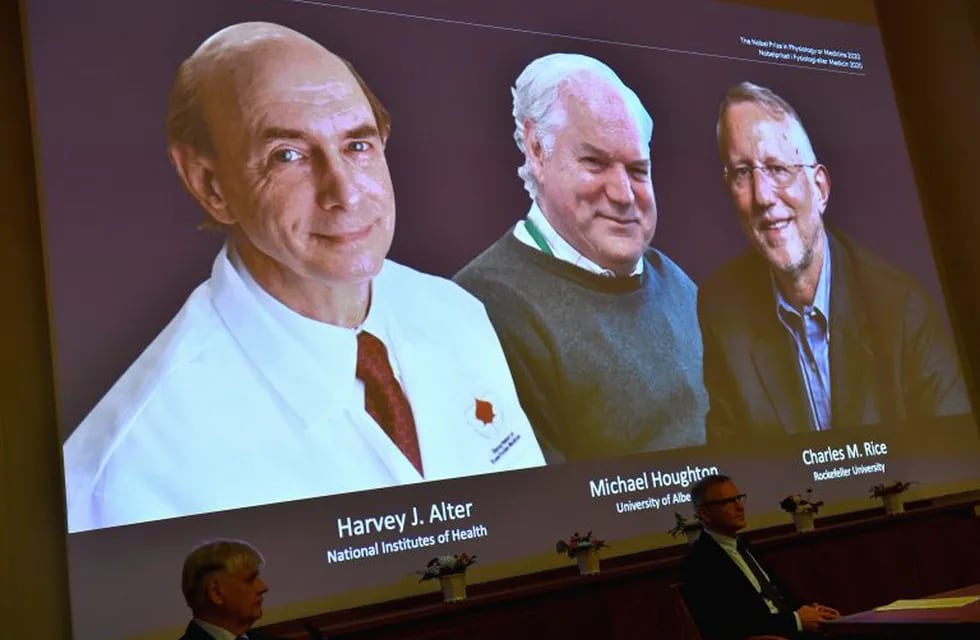 Los ganadores del Premio Nobel de Medicina. (AP)