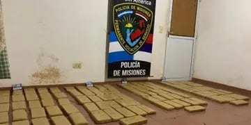 Más de cien kilos de marihuana fueron incautadas en General Urquiza