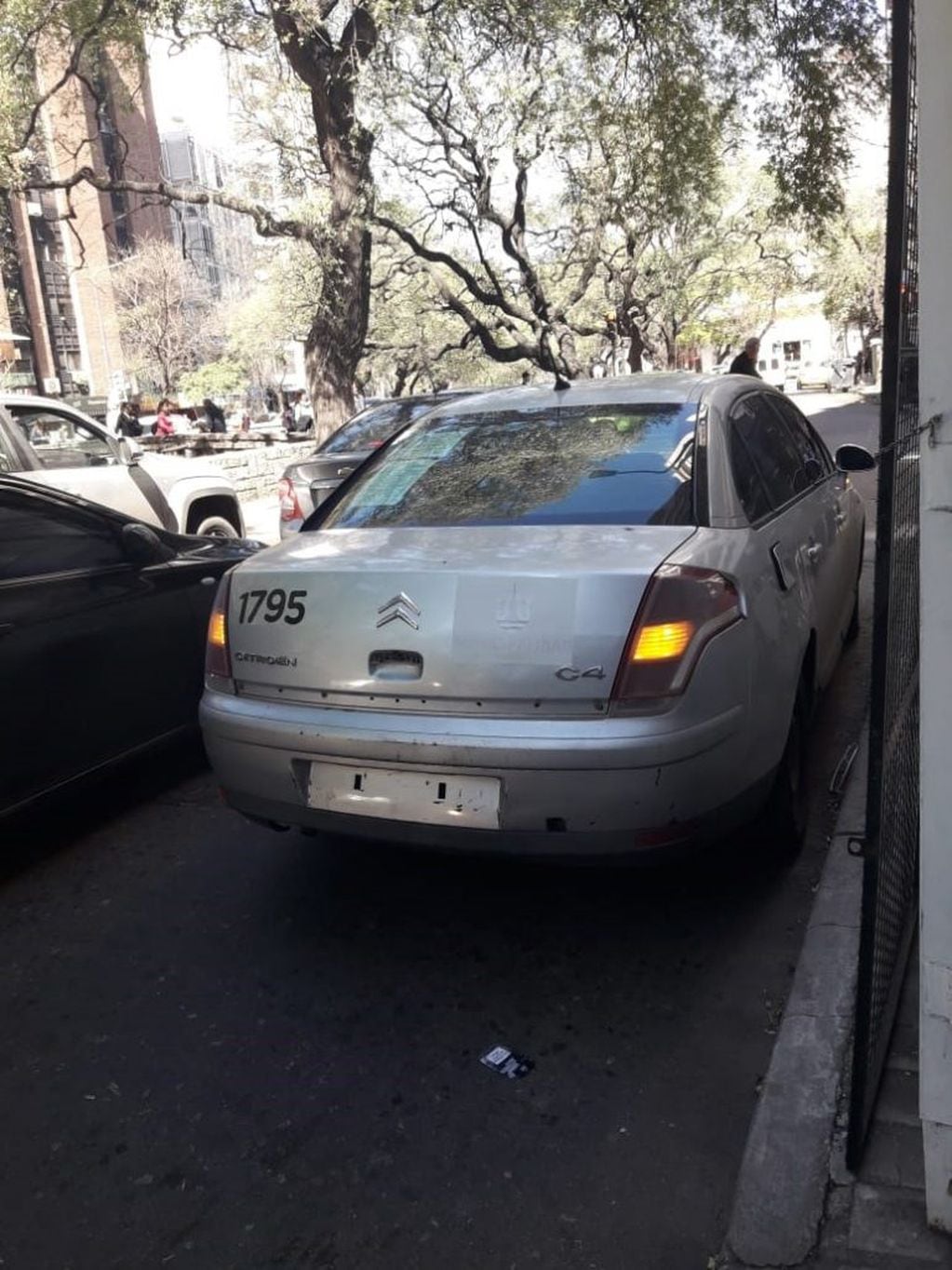 Los vehículos municipales mal estacionados en el centro de Córdoba. (Fotos Paola Pignata)
