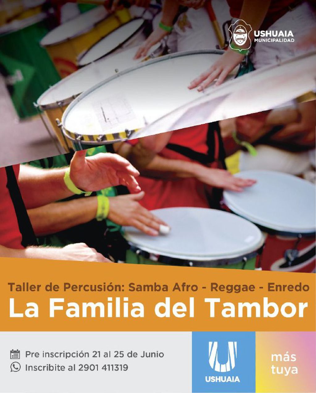 Comenzó la preinscripción para el Taller de Percusión “La familia del Tambor”