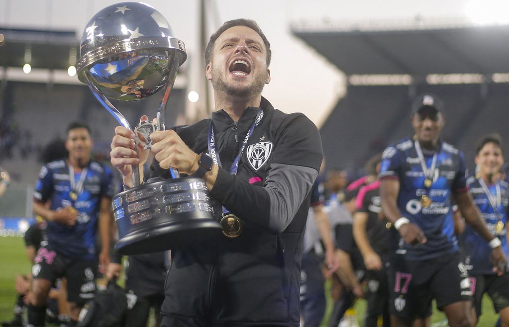 Independiente del Valle, de Martín Anselmi, es el último ganador de la Copa Sudamericana. 