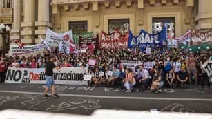Marcha de Amsafe y ATE en Rosario