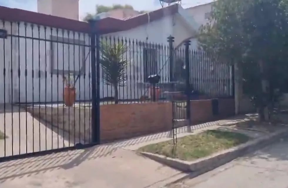 Casa del agresor, Facundo Brítez, quien abusó sexualmente e intentó asesinar a una compañera en San Luis.