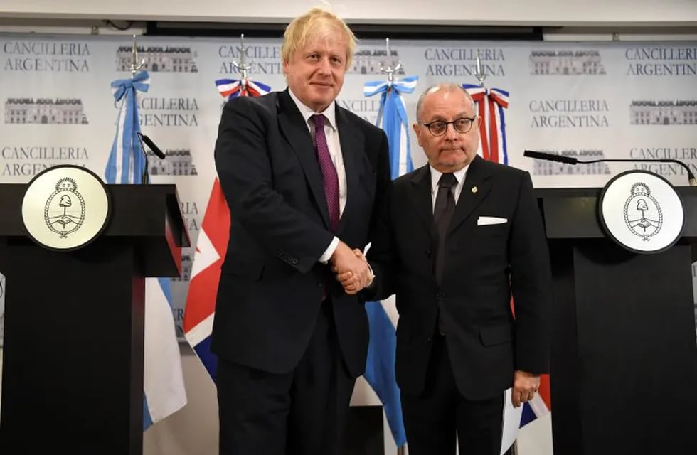 Boris Johnson y Jorge Faurie