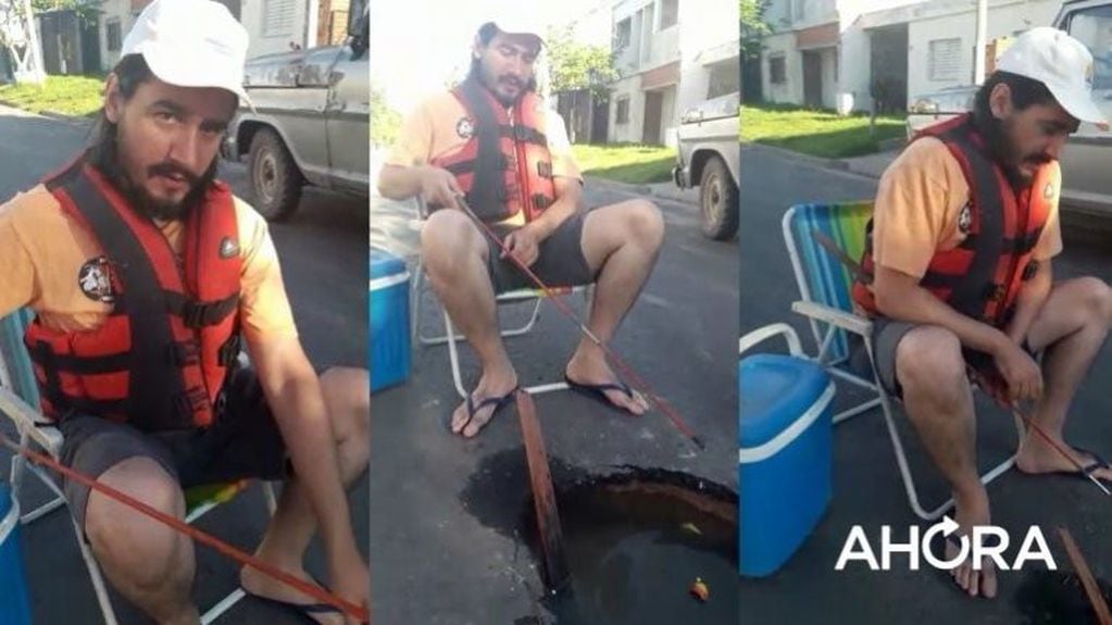 Pescador en Paraná (AHORA).