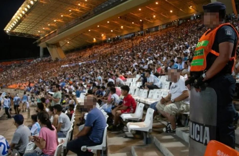 Sector de platea del estadio Malvinas Argentinas, Mendoza.