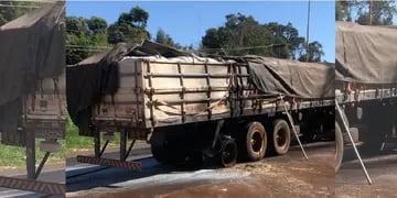 Puerto Iguazú: logran sofocar un principio de incendio en un camión
