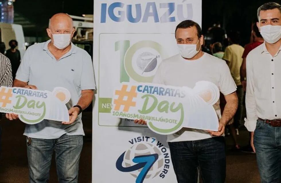El gobernador Oscar Herrera Ahuad coronó las actividades por el #CataratasDay y recorrió varias obras en Puerto Iguazú.