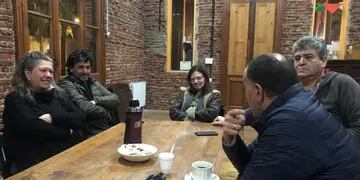 Pablo Garate se reunió con referentes de la cultura de Tres Arroyos.