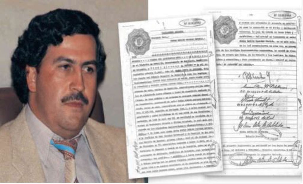 Testamento inédito de Pablo Escobar.