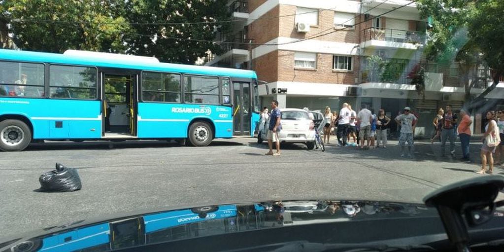 El accidente se produjo en Corientes y Viamonte.