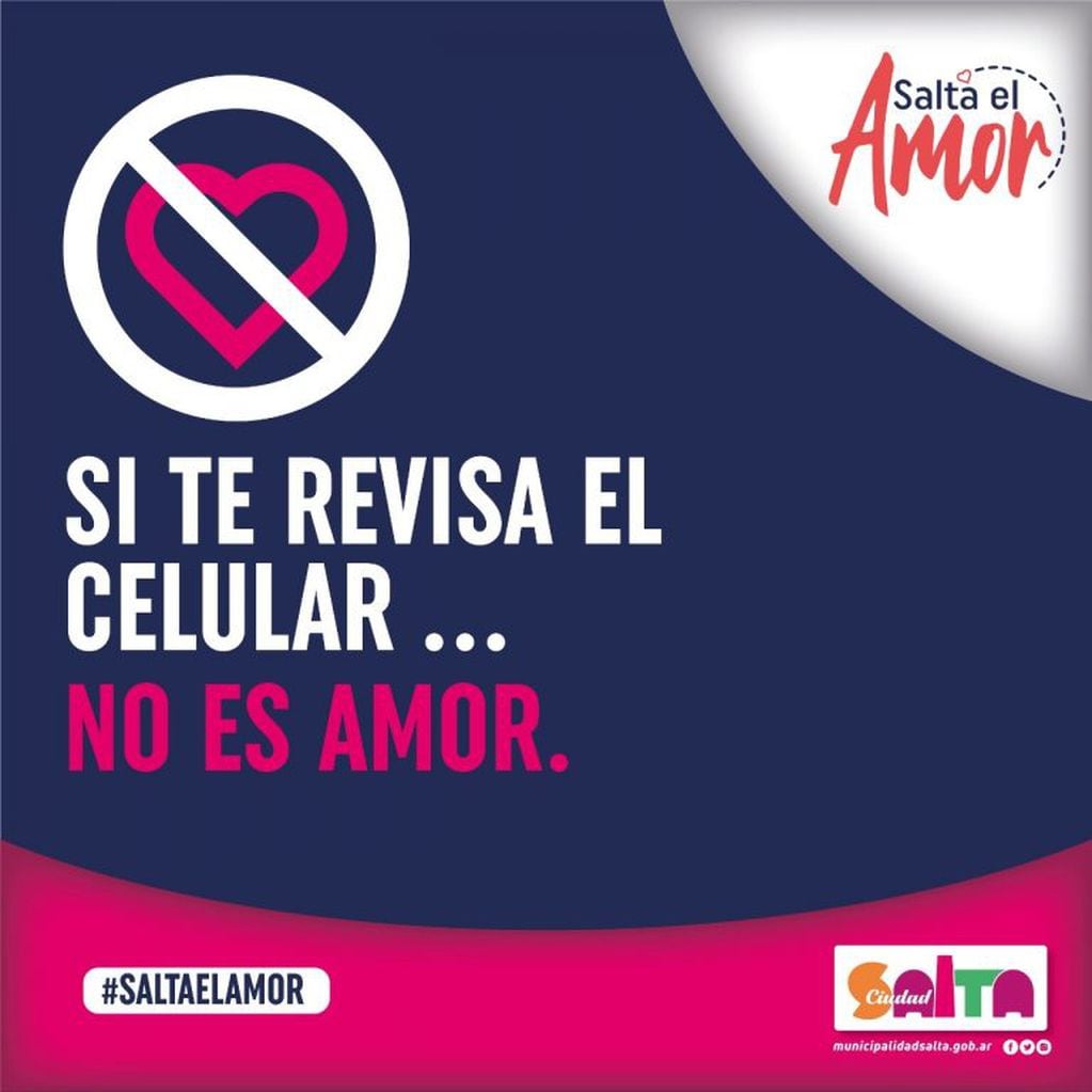 Campañas de sensibilización en Salta el Amor (Municipalidad de Salta)