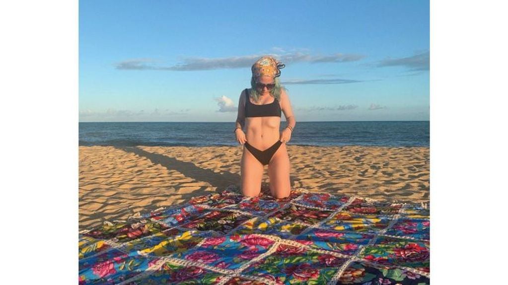 Ángela Torres posó en las playas de Brasil